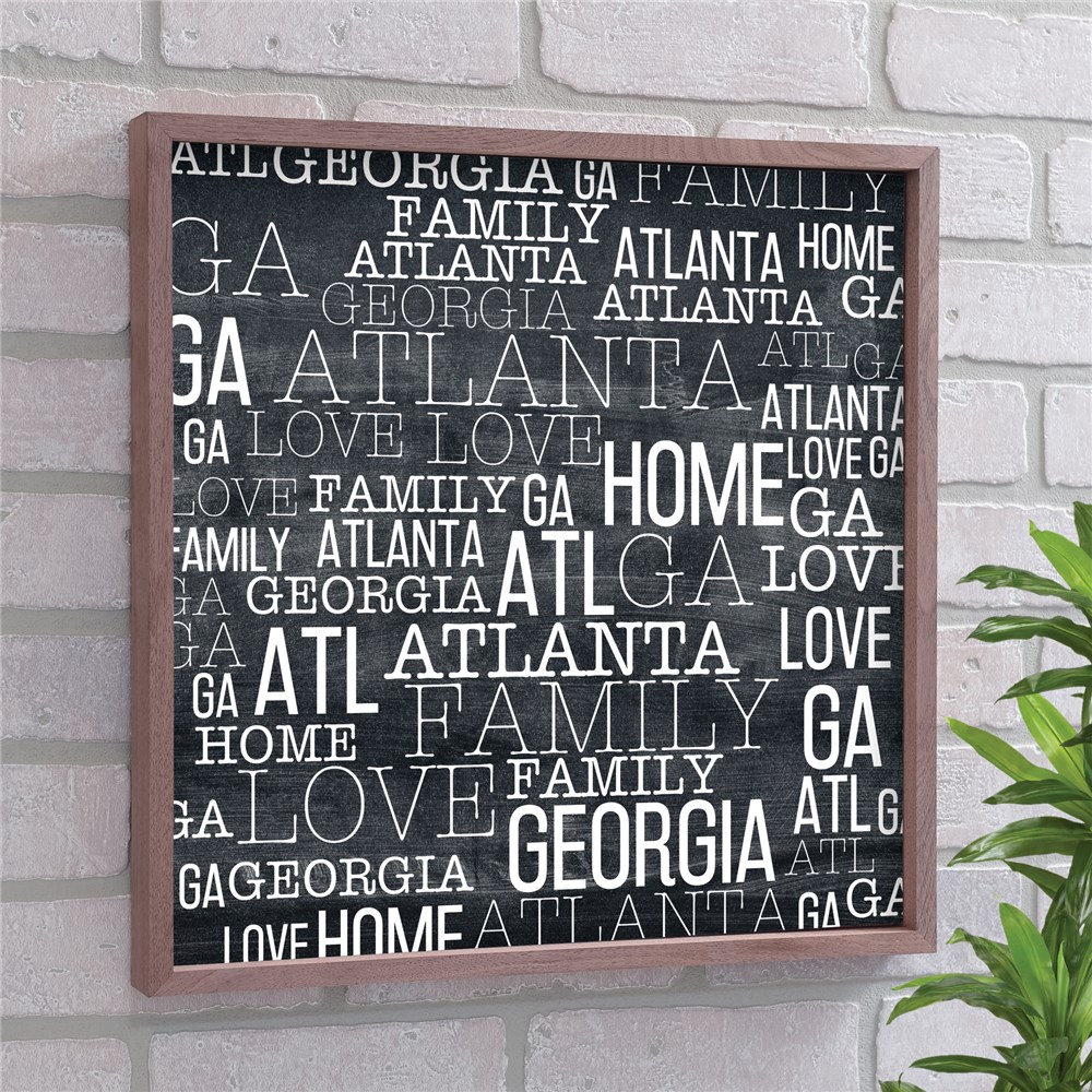 State Pride Word-Art Decor | Chalk Art For Home
