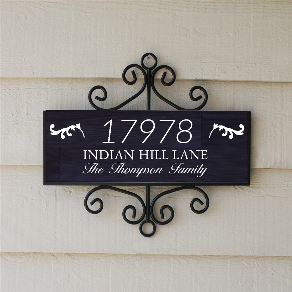 Personalized Family Address Signs | Dark Wood Address Signs