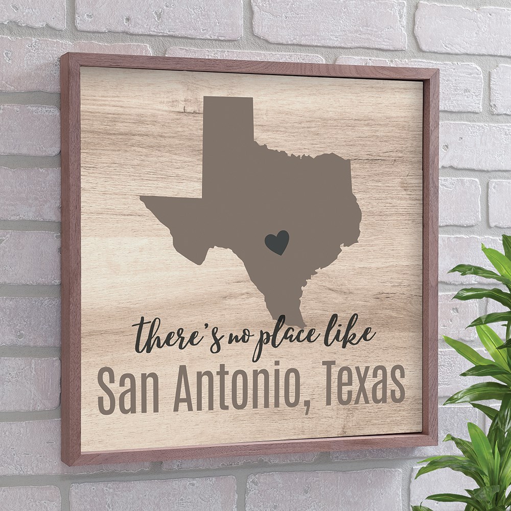 Personalized There's No Place Like Symbol Wall Decor