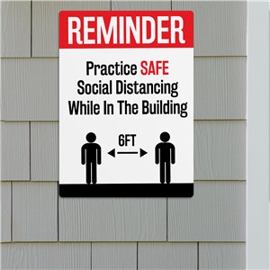 Social Distancing Wall Sign