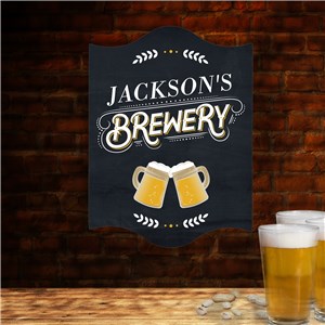 Personalized Brewery Wall Sign