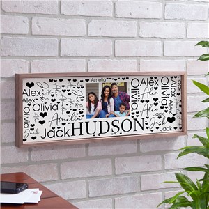 Personalized Photo Word Art Wall Sign