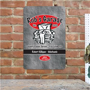 Custom Printed Garage Repair Wall Sign | Personalized Gifts for Him