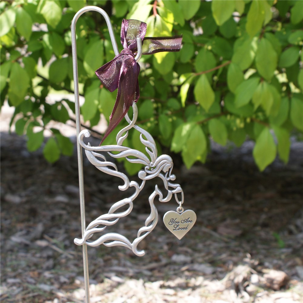 Personalized Memorial Angel Garden Stake Sympathy Gift | Memorial Gifts