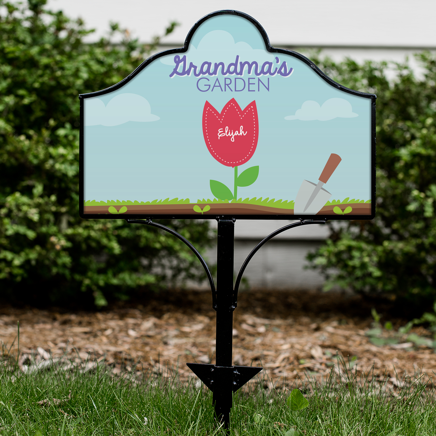 Personalized Grandma's Garden Sign with Grandkids' Names