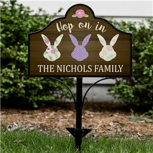 Easter Bunny Signs | Personalized Garden Decor