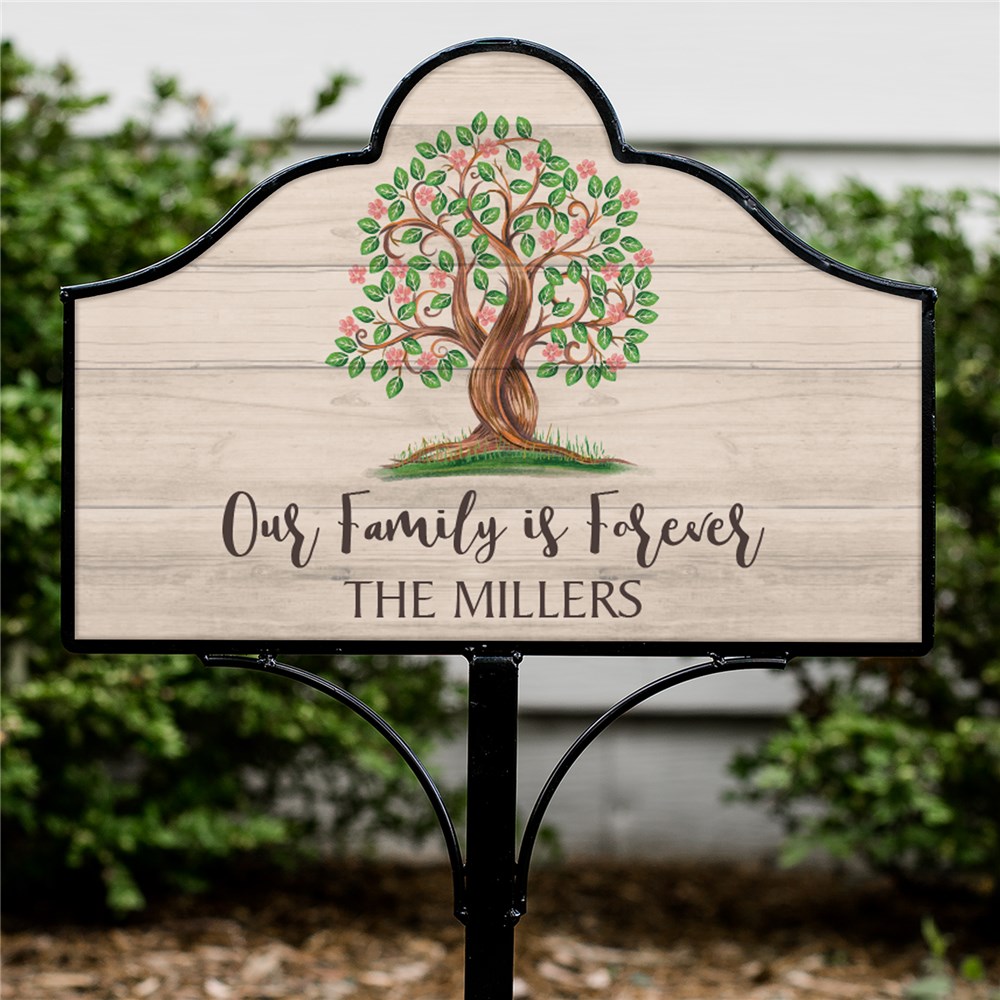 Personalized Our Family is Forever Magnetic Sign Set | Personalized Yard Signs