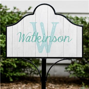 Personalized Weathered Pallet Family Magnetic Sign Set | Personalized Garden Signs