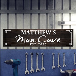 Personalized Man Cave Wall Sign | Man Cave Wall Decor