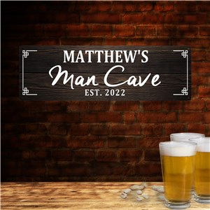 Personalized Man Cave Wall Sign | Man Cave Wall Decor