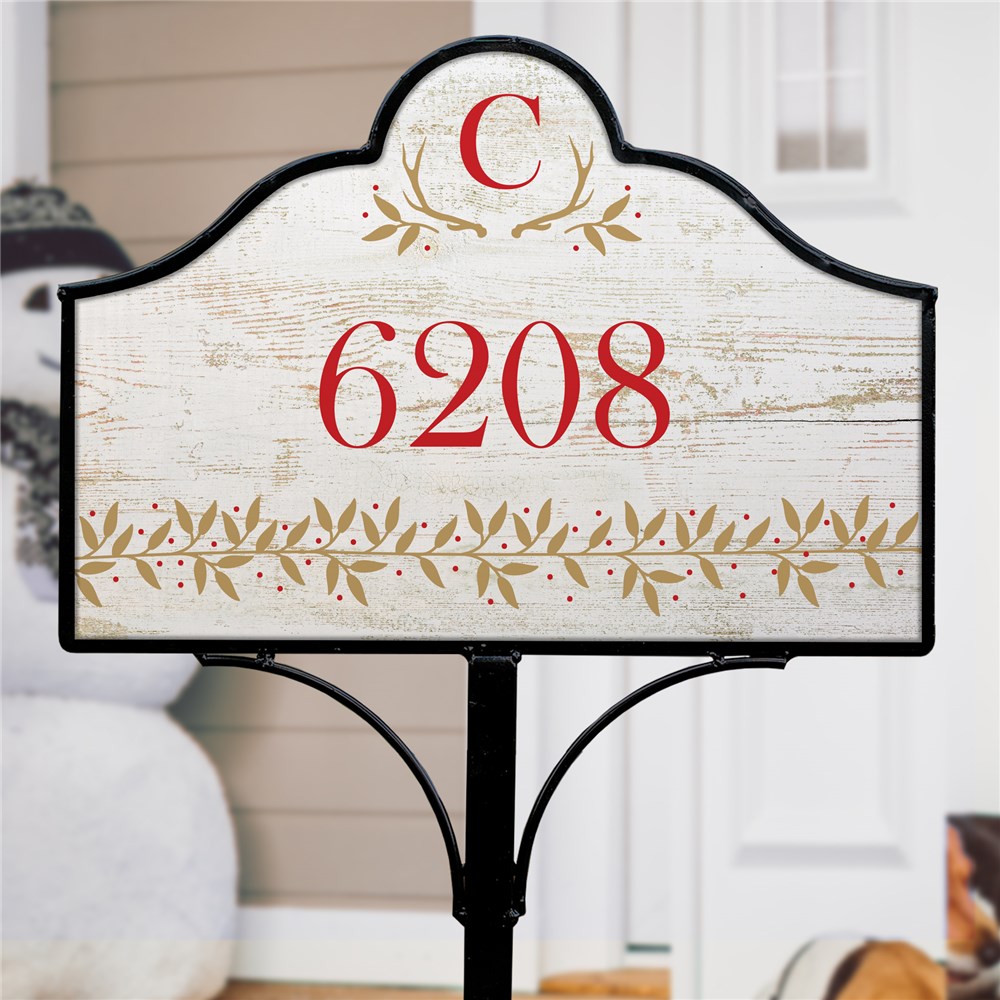 Personalized Initial Magnetic Sign | Personalized Address SIgns