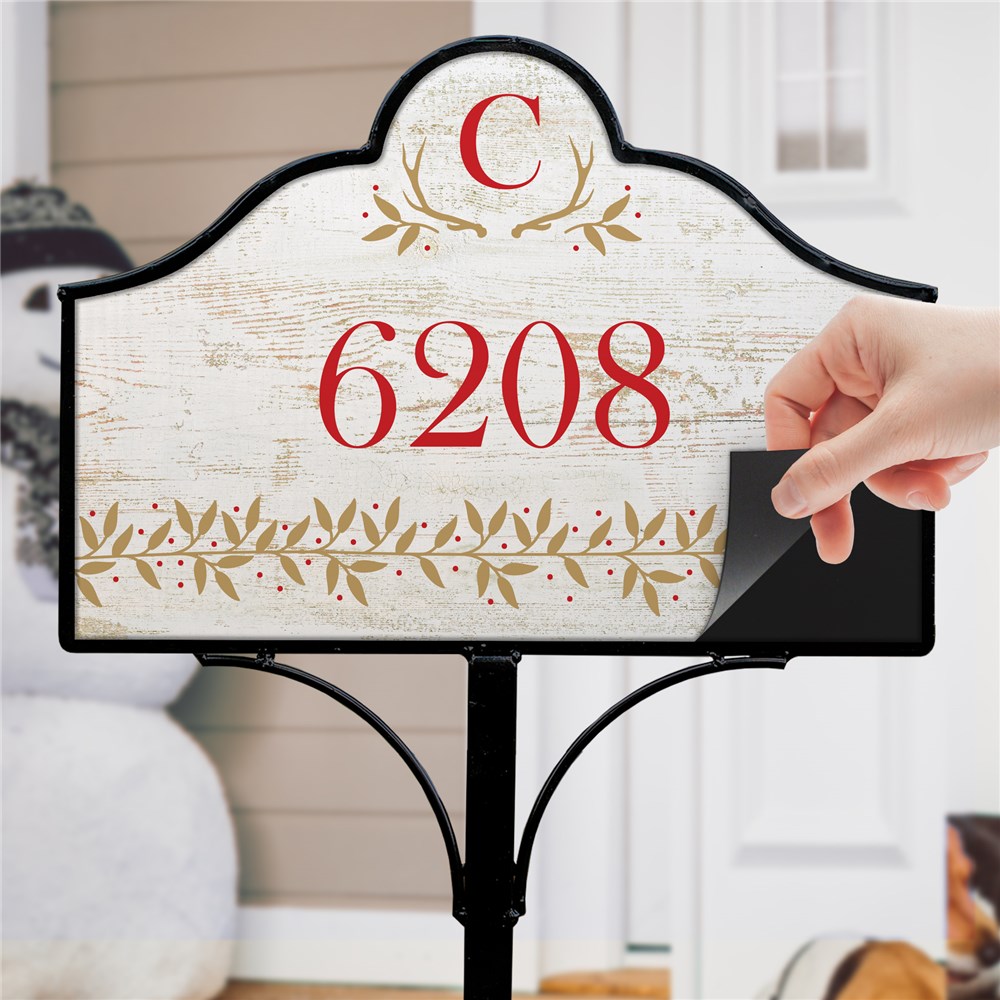Personalized Initial Magnetic Sign | Personalized Address SIgns