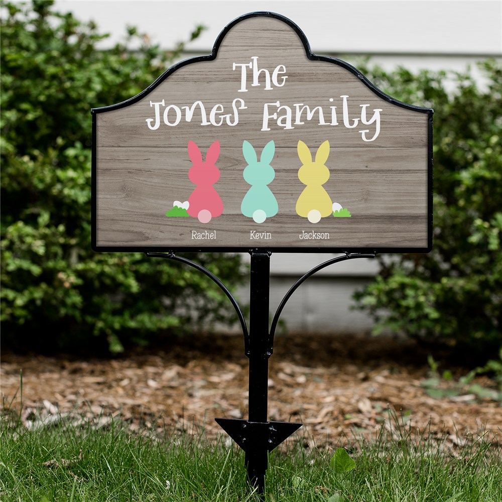 Personalized Outdoor Signs | Personalized Easter Bunny Signs