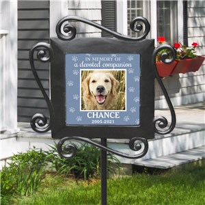 Photo Memorial Marker For Pet | Garden Stake Pet Memorial