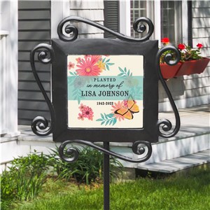 Butterfly Memorial Plant Stake | Personalized Garden Stake For Memorial