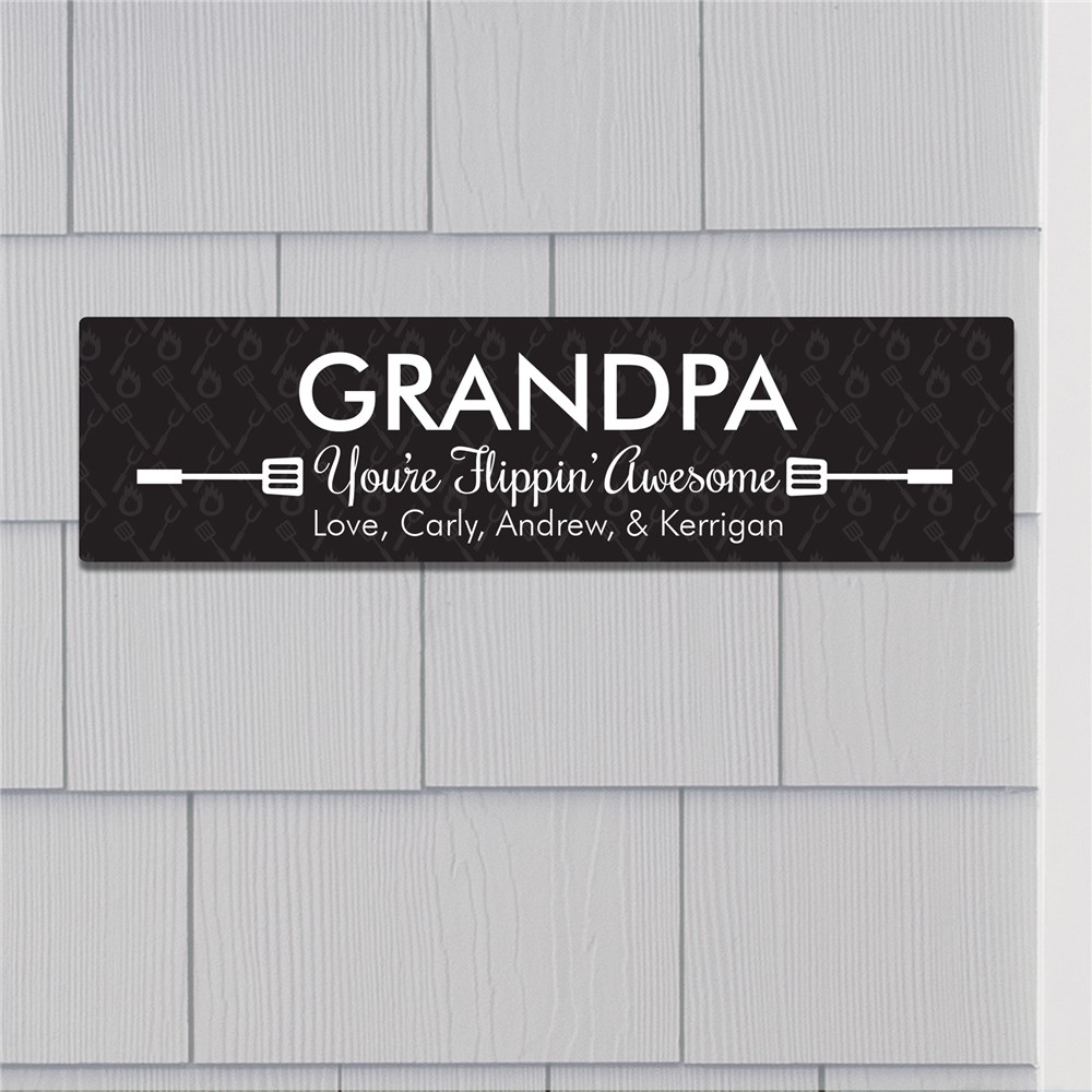 Personalized Flippin' Awesome Wall Sign