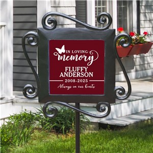 Personalized In Memory Of Icon Garden Stake