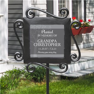 Personalized Planted In Memory Tree Garden Stake