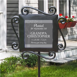 Personalized Planted In Memory Tree Garden Stake