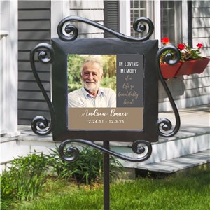 Personalized Beautiful Life Photo Garden Stake