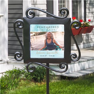 Personalized Remembered in Love Garden Stake