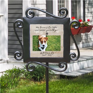 Personalized Hardest Goodbye Garden Stake