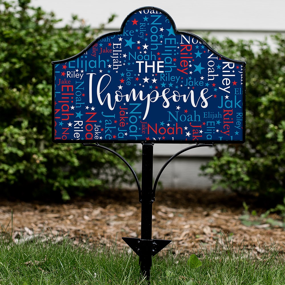 Red White and Blue Custom Yard Sign Set