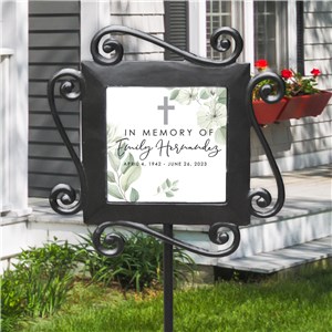 Personalized Watercolor In Memory Of Flat Garden Stake 631221324