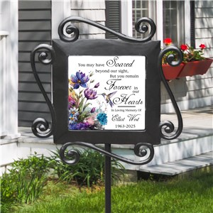 Personalized Hummingbird Memorial Garden Stake 631240954