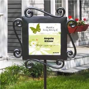 Planted in Loving Memory Memorial Garden Stake