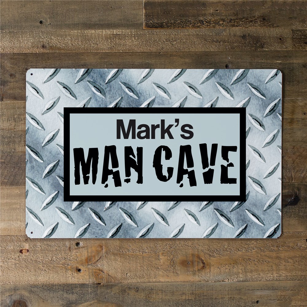 Personalized Man Cave Metal Wall Sign | Mancave Gifts
