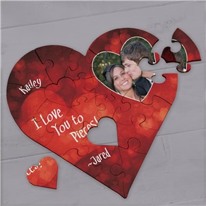 Personalized I Love You Jig Saw Puzzle | Personalized Valentine's Gifts Under $20