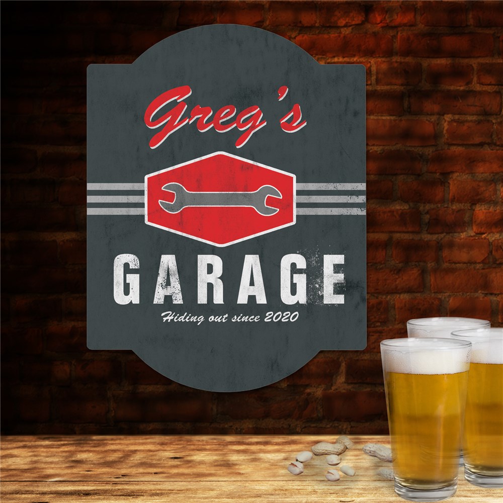 Personalized Garage Wall Sign GiftsForYouNow