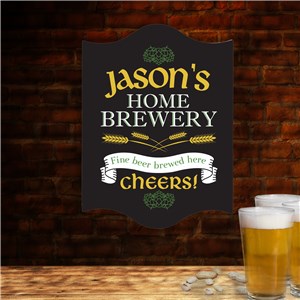 Personalized Home Brewery Wall Sign | Personalized Bar Signs