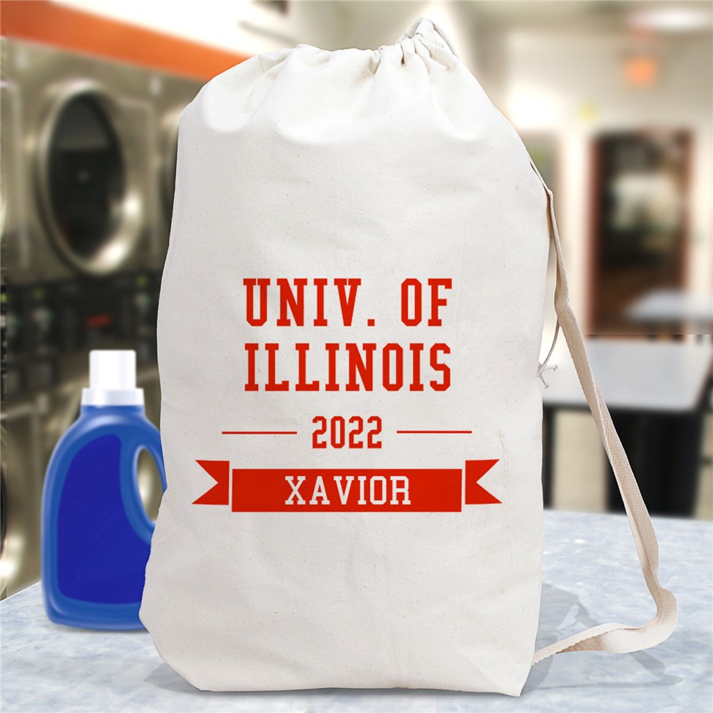 Personalized College Laundry Bag GiftsForYouNow