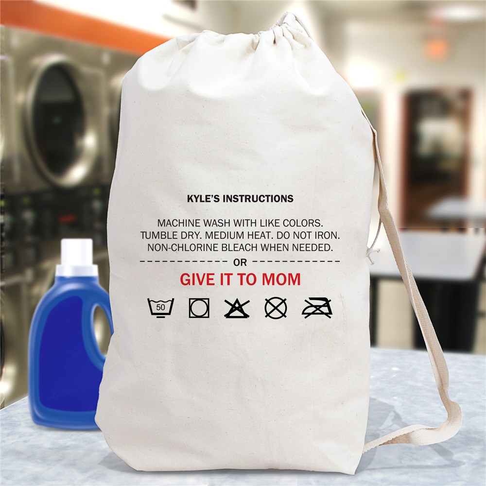 Personalized Give It To Mom Laundry Bag GiftsForYouNow