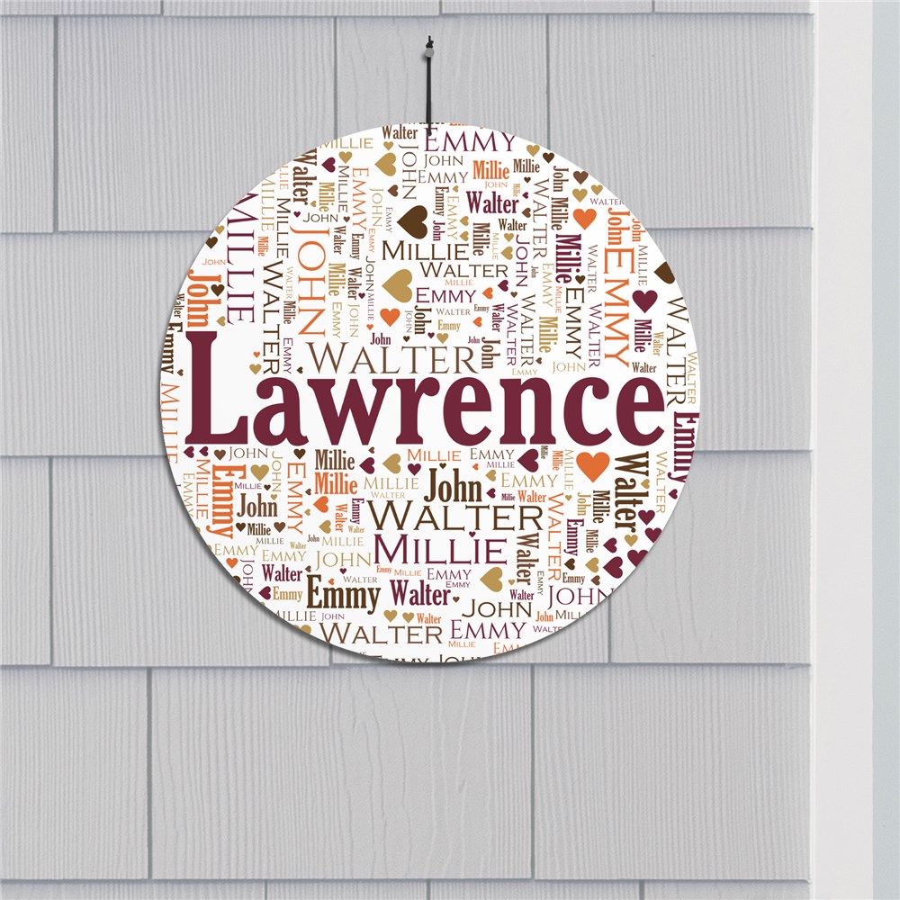Word Art Sign For Home | Personalized Name Sign
