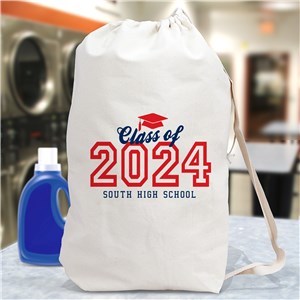 Personalized Class of Graduation Year Laundry Bag