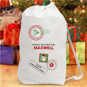 Personalized Special Delivery Christmas Gift Sack