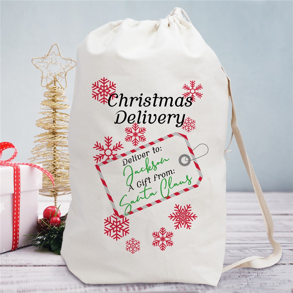 Christmas Delivery Personalized Santa Sack