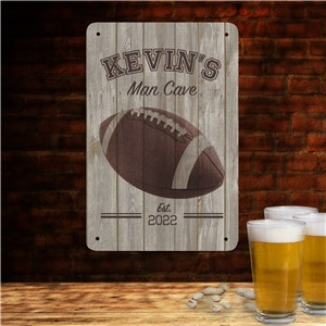 Personalized Football Man Cave Sign | Personalized Man Cave Gifts