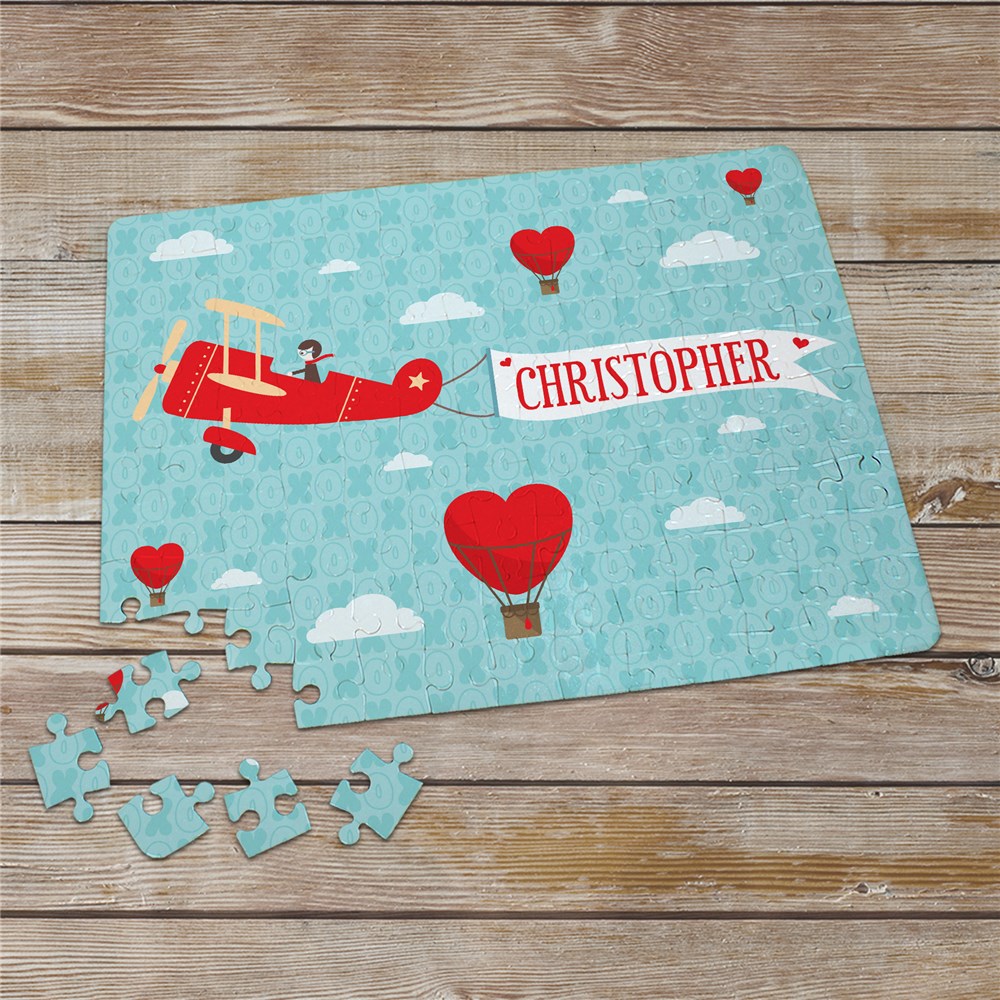 Personalized Up in the Air Puzzle | Valentines Day Gifts For Kids