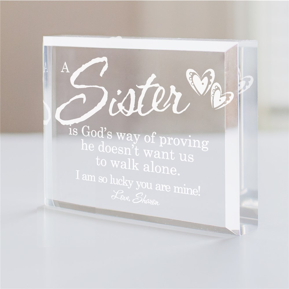 God's Way of Proving... Personalized Keepsake | Personalized Sister-In-Law Gifts