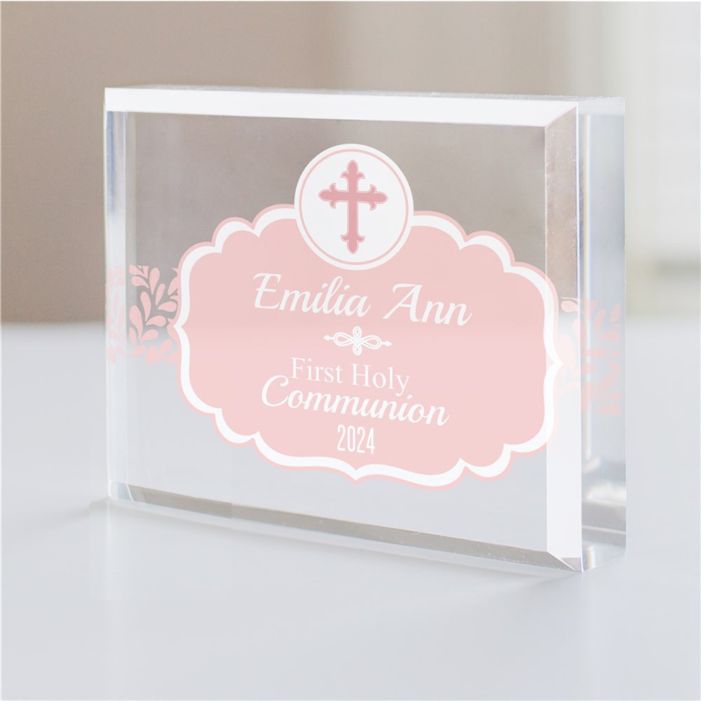 My First Holy Communion Acrylic Block | First Communion Keepsakes