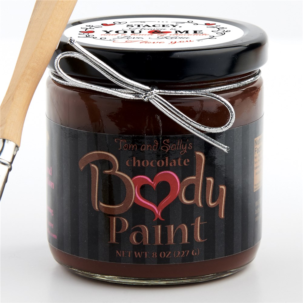 Personalized Heaven Is Chocolate Body Paint GiftsForYouNow