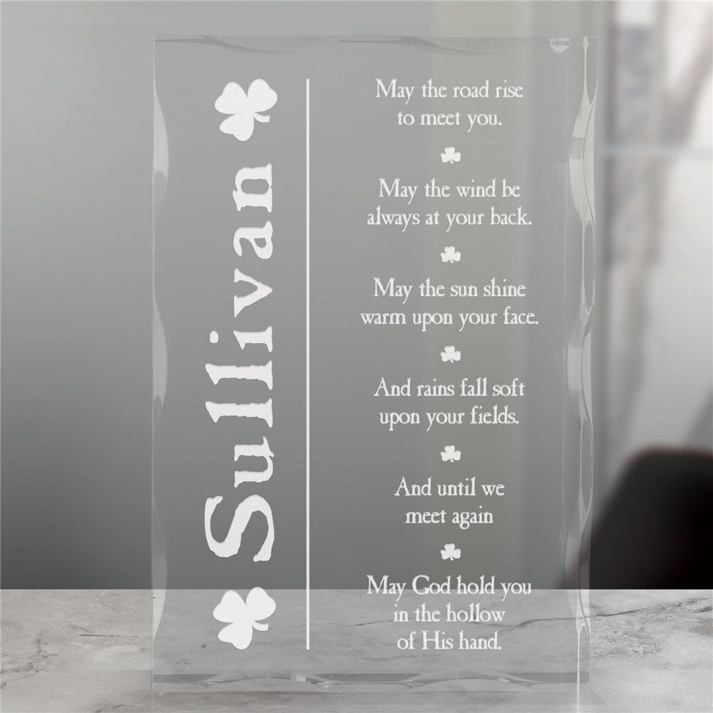 Personalized Irish Blessing Keepsake Block GiftsForYouNow