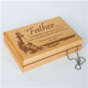 Lighting The Way Personalized Father's Day Valet Box | Father's Day Keepsake