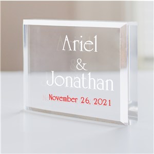 Personalized Cake Topper | Keepsake with Wedding Date