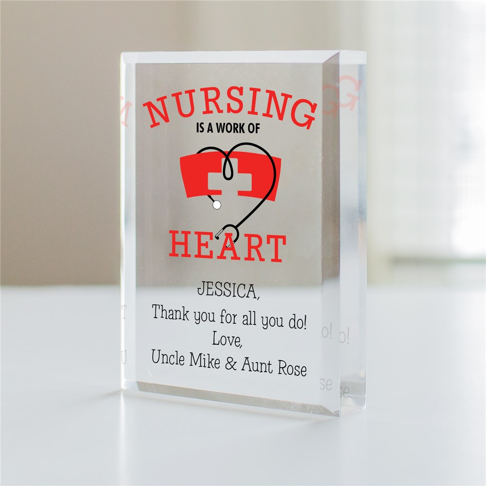 Personalized Work of Heart Nurse Keepsake