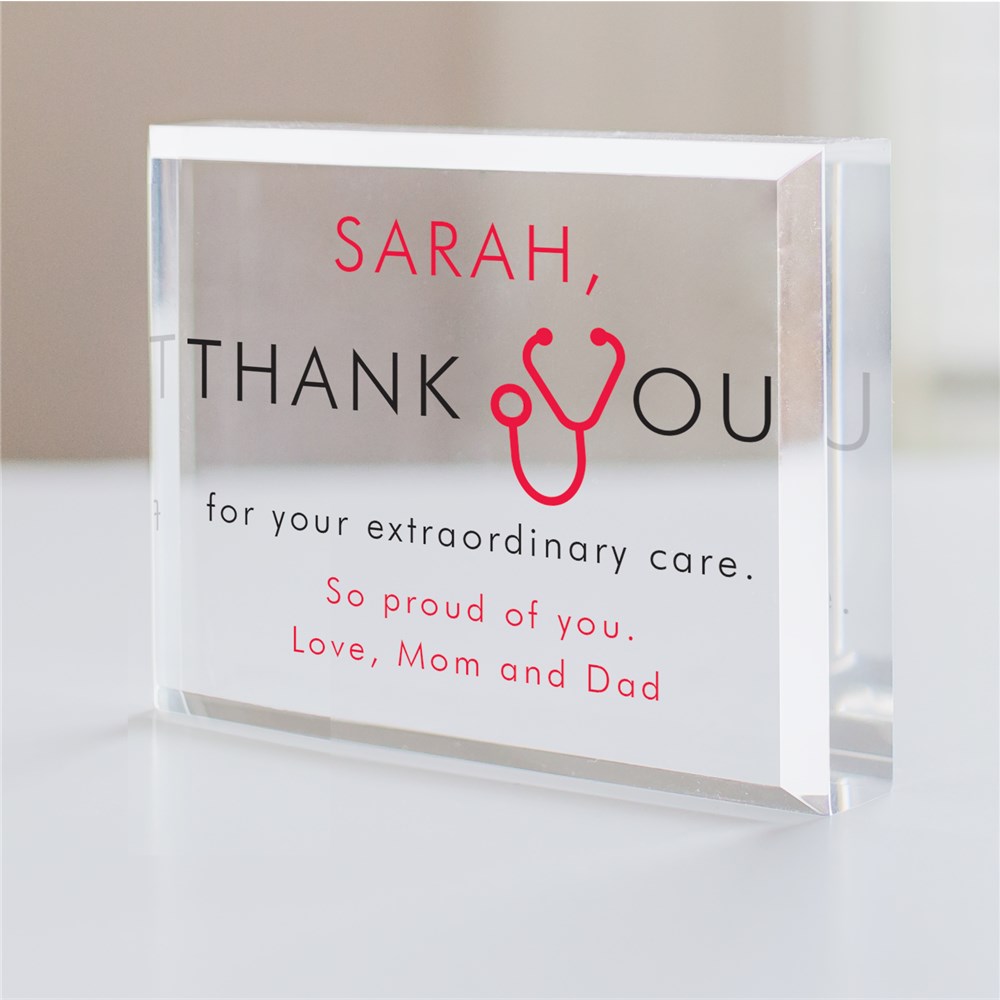 Personalized Extraordinary Care Health Care Worker Keepsake
